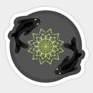 Black Koi Sticker